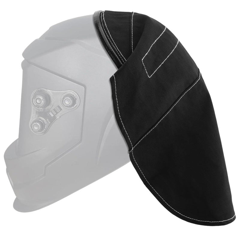 LVOERTUIG Welding Helmet Cover, Helmet Extended Cover with Press Fit Seal, Full Protection Welding Hood Accessories Welding Head Cover for Most Welding Helmets,Welding Helmet Accessories (Black) - Image 1
