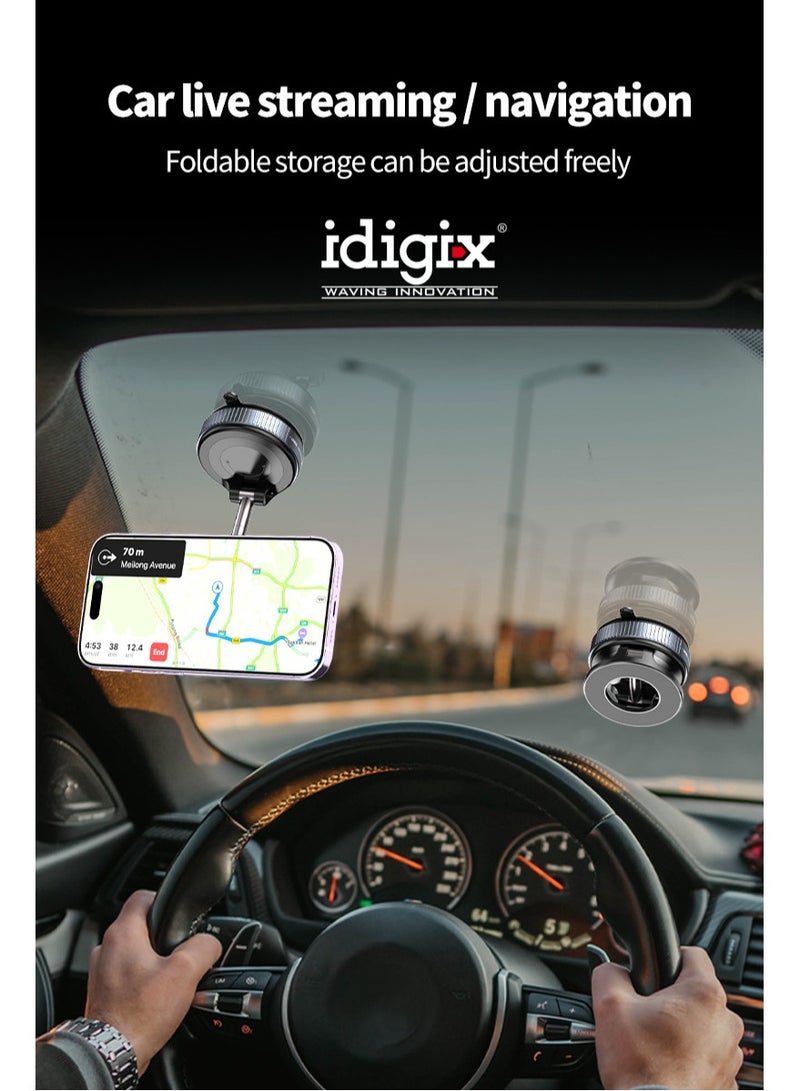 Idigix Vacuum Foldable Magnetic Car Holder - Image 2
