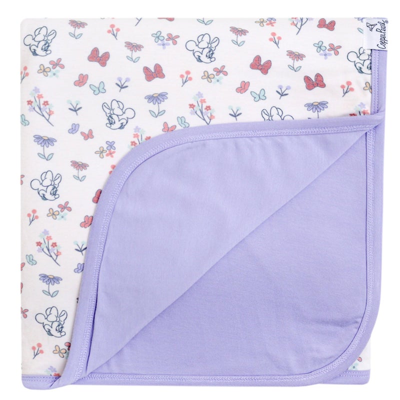 Copper Pearl Jumbo 3Layer Baby Blanket Soft Baby Quilts for Boys and Girls Breathable Cozy Toddler Blanket Baby Quilt for Newborns 46x46 Premium PolyesterRayon Minnie Mouses Bowquet - Image 2