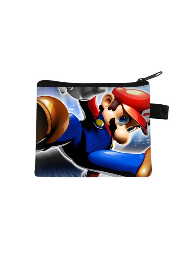 New Mario Coin Purse For Children, Mini Cute Short Card Holder, Large Capacity, High-end Storage Wallet