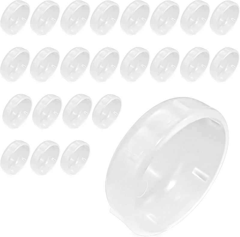 prime&swift Primeswift 1-1/2" Wrought Iron Patio, 24 Pack Round Glide Insert End Cap Furniture Cups for Furniture Legs and Tables - Image 1