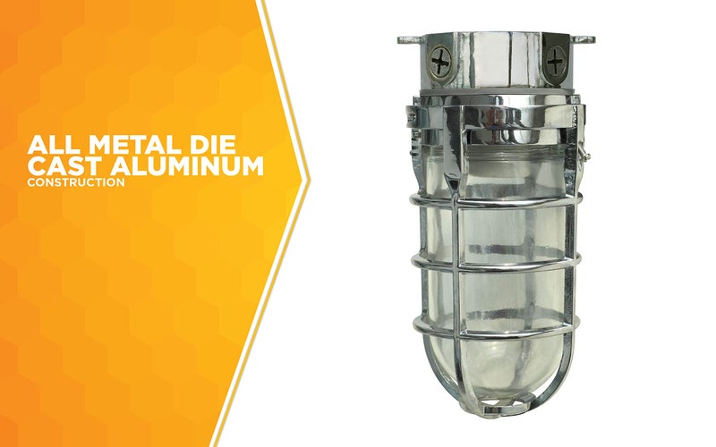 Woods L1706CH Vandal Resistant 150W Incandescent Security Light, Ceiling Mount, Chrome - Image 3