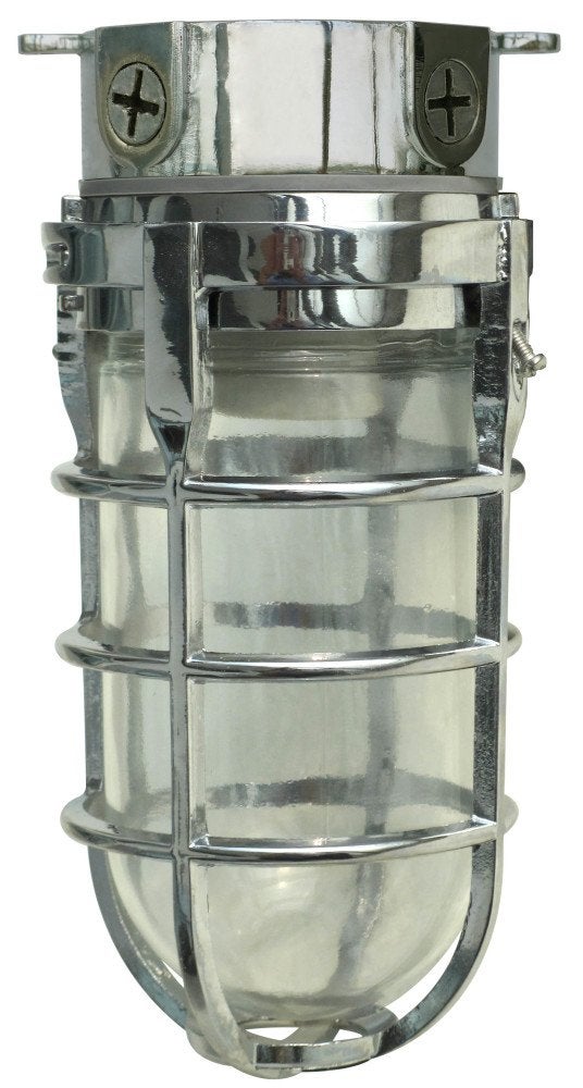 Woods L1706CH Vandal Resistant 150W Incandescent Security Light, Ceiling Mount, Chrome - Image 1