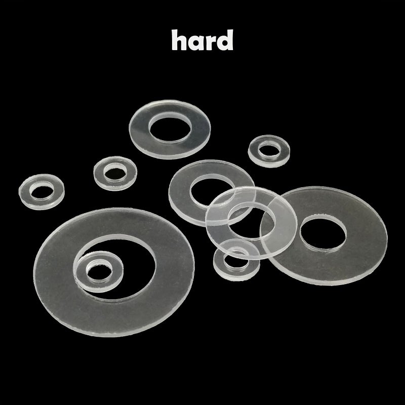 100 Pcs Transparent PVC M2 5x6x0 5mm Flat Washers Durable Flexible Insulating Gasket Pads For Sealing Spacing - Image 5