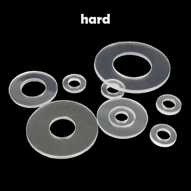 100 Pcs Transparent PVC M2 5x6x0 5mm Flat Washers Durable Flexible Insulating Gasket Pads For Sealing Spacing - Image 4