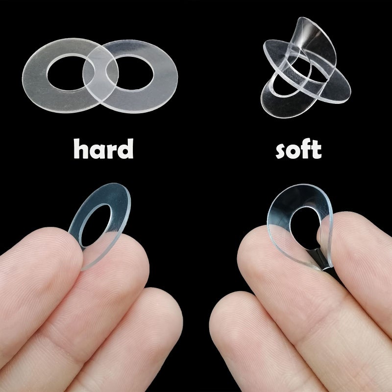 100 Pcs Transparent PVC M2 5x6x0 5mm Flat Washers Durable Flexible Insulating Gasket Pads For Sealing Spacing - Image 2