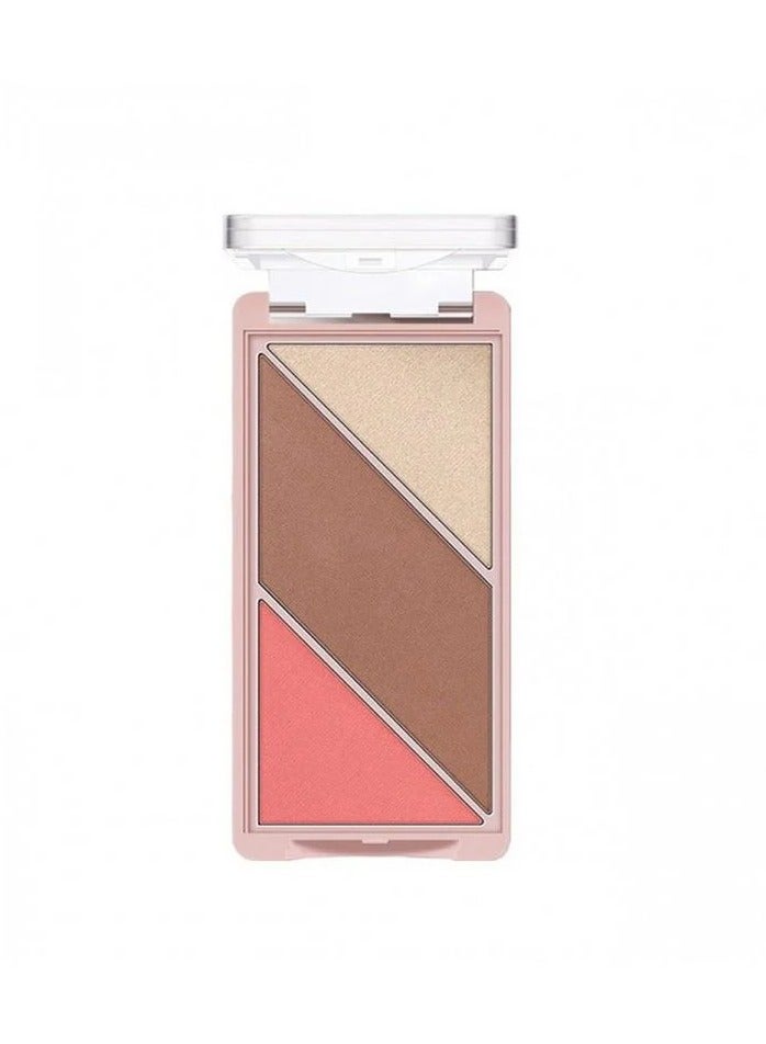 O.TWO.O O2O Palette 3 in 1 Blush Highlighter Contour 04 - 10g - Image 1