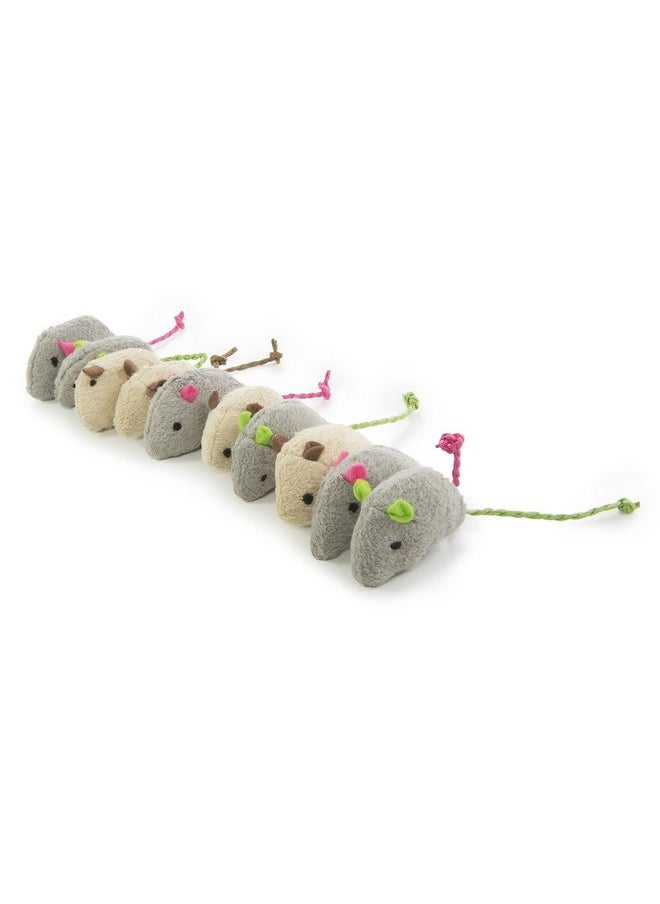 SmartyKat - SmartyKat Skitter Critters Value Pack Catnip Cat Toys - Gray/Cream, Set of 10 - Image 1