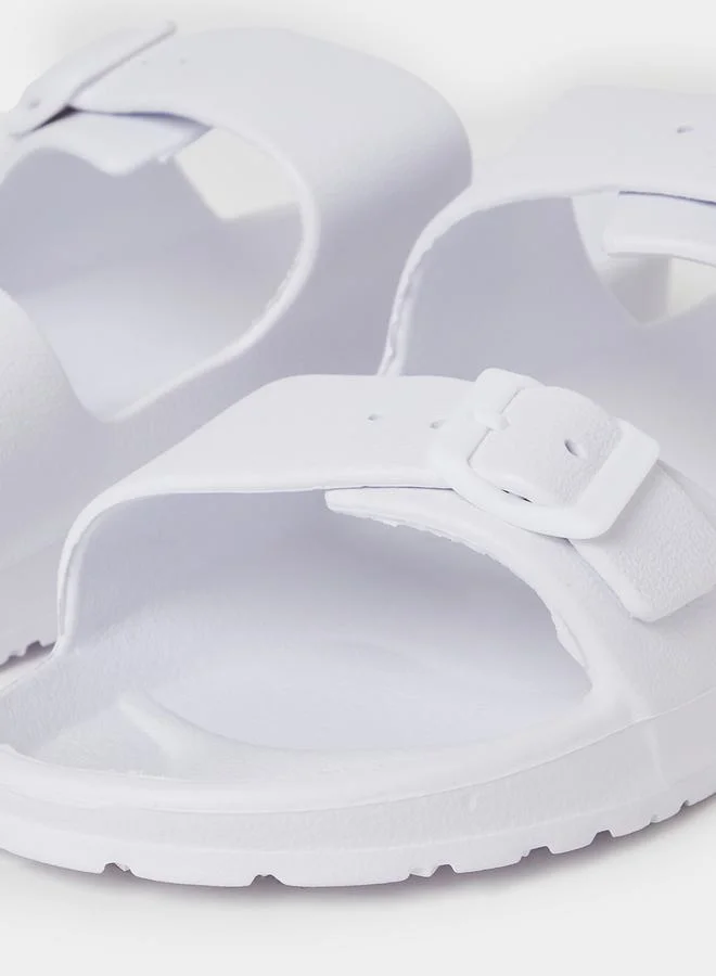 ستايلي Double Strap Buckle Detail Sandals