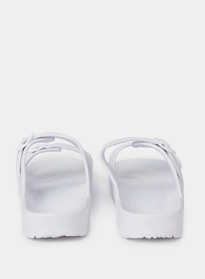 ستايلي Double Strap Buckle Detail Sandals
