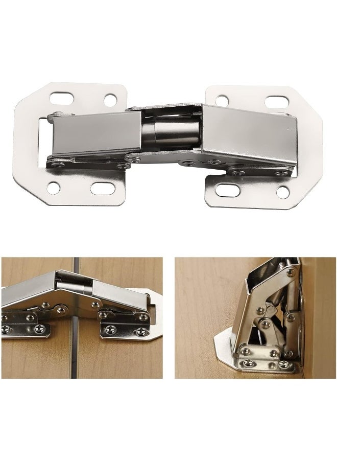 Biella Biella 4 Inch 90° Cabinet Hinges – Bridge Shaped Spring Frog Design for Full Overlay Kitchen Cupboard Doors  - Image 5