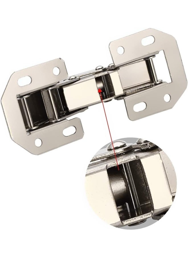Biella Biella 4 Inch 90° Cabinet Hinges – Bridge Shaped Spring Frog Design for Full Overlay Kitchen Cupboard Doors  - Image 3