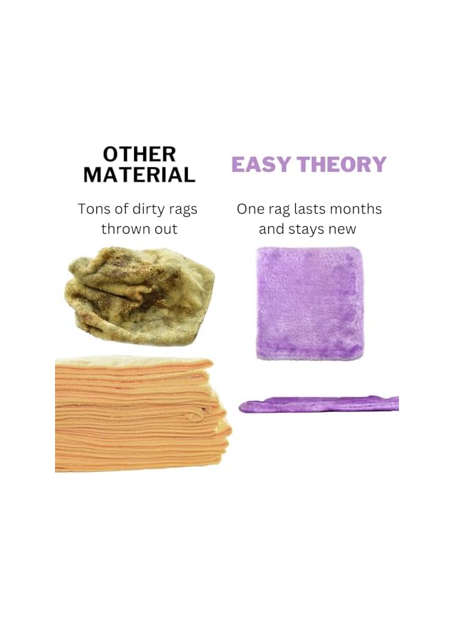 promass Free of Stain and Grease, Odor Delaying, Thick Absorbent Wood Fiber Dish Towels Cloths, All Purpose for Kitchen and House, Washing Dishes, Wiping Window and Car, Set of 5 (7X9, Multicolor) - Image 4