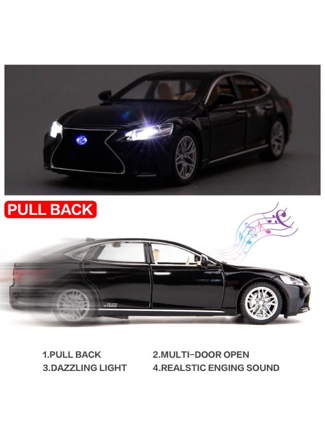 LEXUS 1/32 Lexus LS500h Alloy Pull-Back Toy Car with Sound & Light - Premium Diecast Model Vehicle Gift for Kids Boys Girls - Image 2