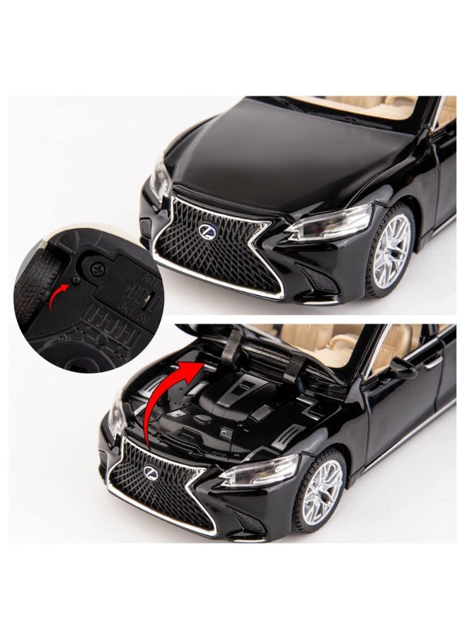 LEXUS 1/32 Lexus LS500h Alloy Pull-Back Toy Car with Sound & Light - Premium Diecast Model Vehicle Gift for Kids Boys Girls - Image 5