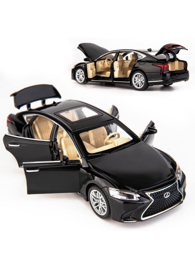 LEXUS 1/32 Lexus LS500h Alloy Pull-Back Toy Car with Sound & Light - Premium Diecast Model Vehicle Gift for Kids Boys Girls - Image 4