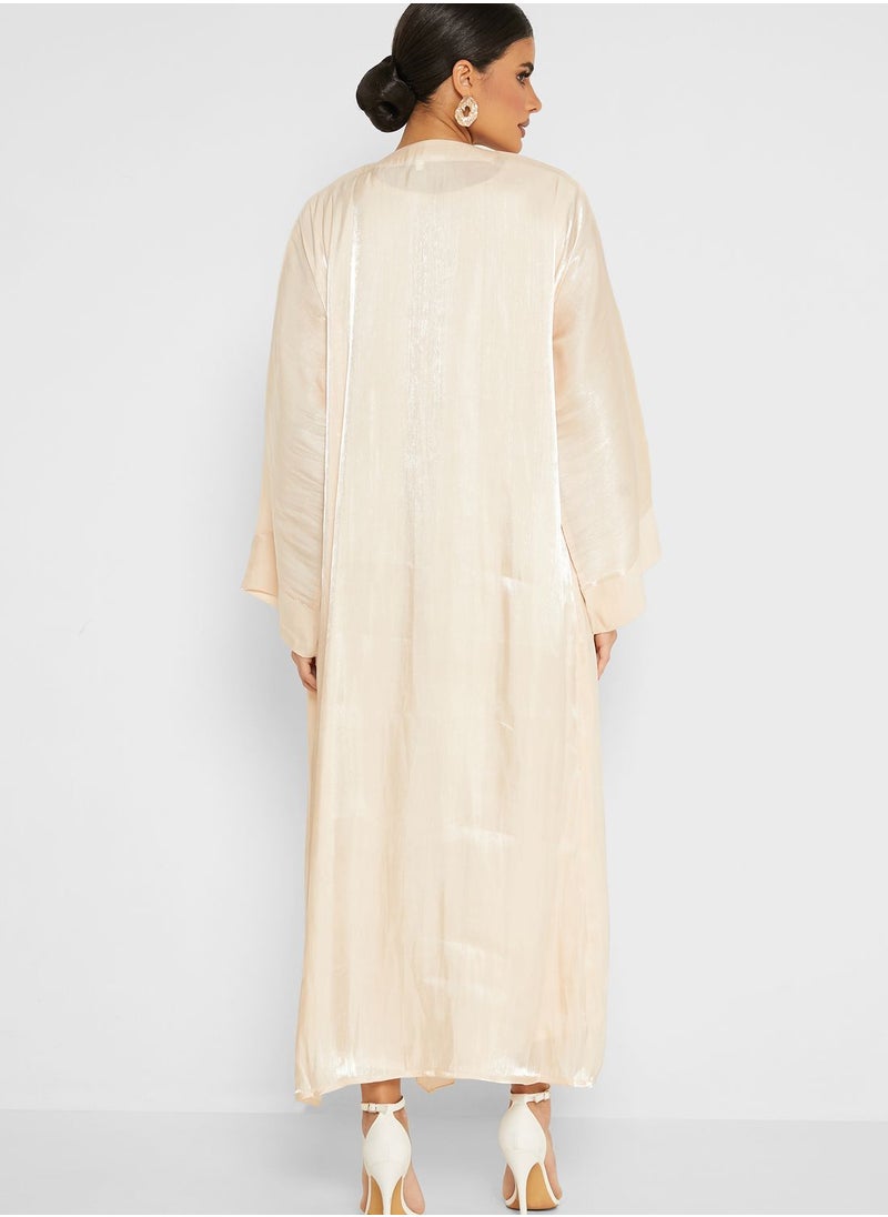 Moistreet - Knot Detail Classic Abaya - Image 1