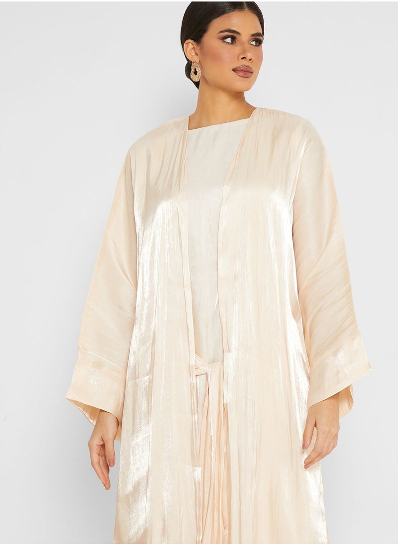 Moistreet - Knot Detail Classic Abaya - Image 1