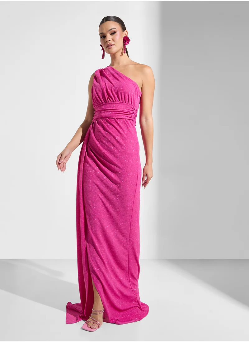 ايلا ليمتد اديشن One Shoulder Dress With Trail & Slit