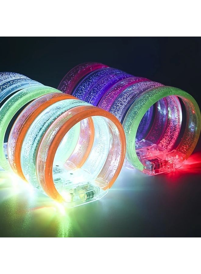 8pcs LED Light Up Bracelets Random Colors Glow Party Supplies For Festivals Events - Image 2