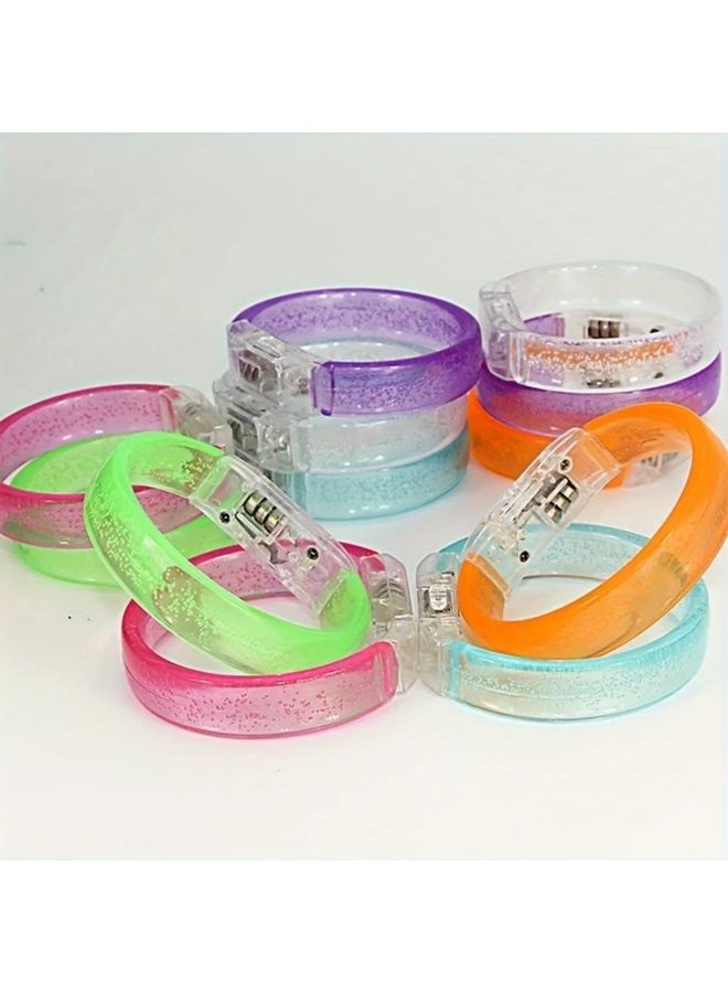 8pcs LED Light Up Bracelets Random Colors Glow Party Supplies For Festivals Events - Image 5