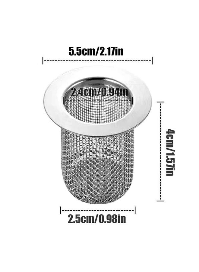 Silvery Grey Stainless Steel Kitchen Sink Strainer Drain Filter Food Catcher - Image 4
