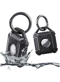 Hihonor 2 Pack Waterproof Airtag Holder, Air Tag Keychain, Anti-Theft Protective Tracker Case with Key Ring for Apple Air Tags, IP68 Airtags Case for Men's Wallet Luggage, Keys, Bags, Dog Pet Collar  - Image 1