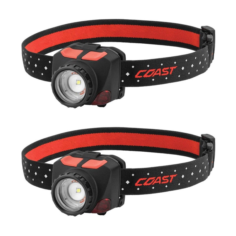 Coast مصباح رأس LED مزدوج اللون بتركيز 575 لومن من كواست FL84 - عبوة 2 - Image 1