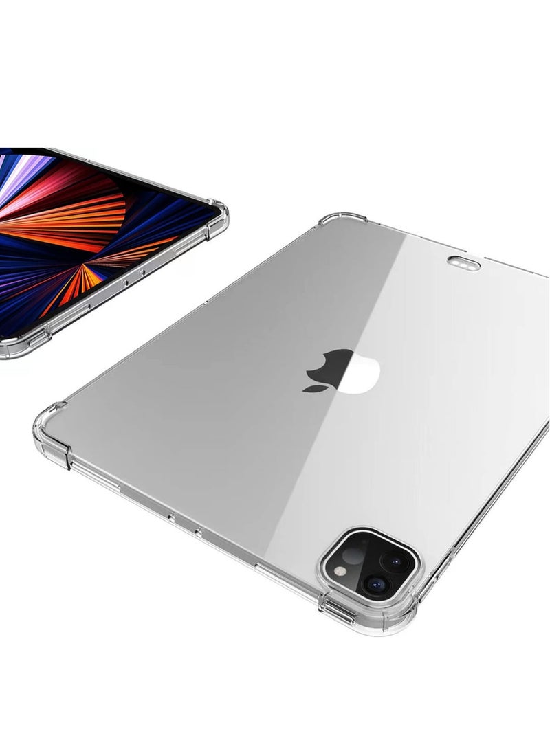 ELTRAZONE TPU Shockprooof Back Cover, Slim-Fit Protective Case for iPad Pro 12.9 inch 5th Generation, Supports Pencil 2nd Gen Charging, Transparent - Image 3