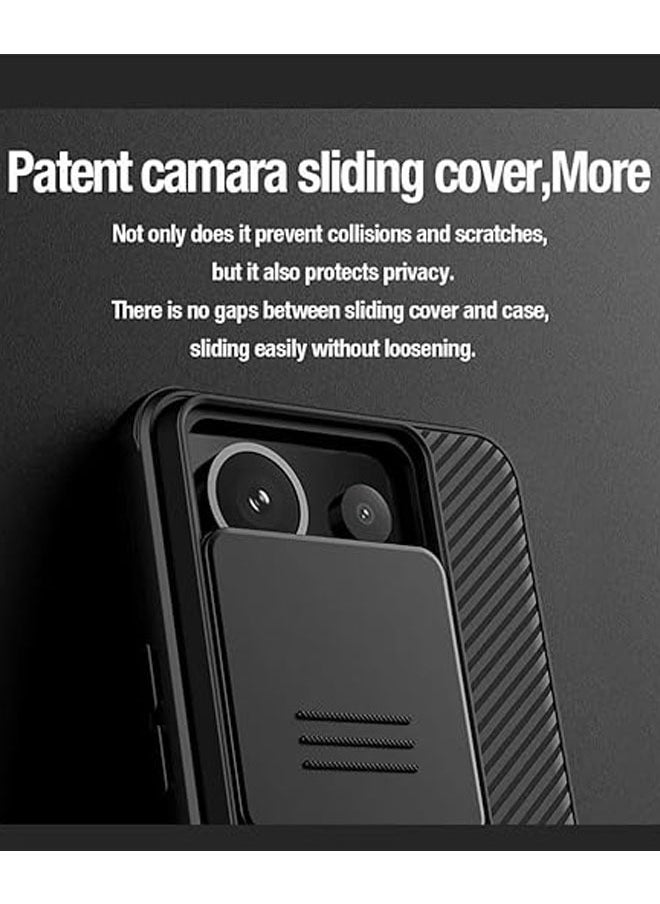 Generic Stylish Phone Case for Redmi Note 13 Pro 5G Xiaomi POCO X6 5G with Sliding Camera Cover Ultra-Thin Stylish Case  - Image 2