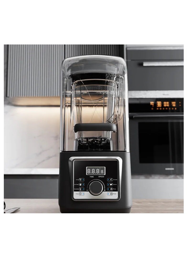 LETWOO - LETWOO Sound Proof Cover Electric Professional Blender and Grinder Quiet Commercial High Speed Commercial Food Blender Large 4L - Image 1