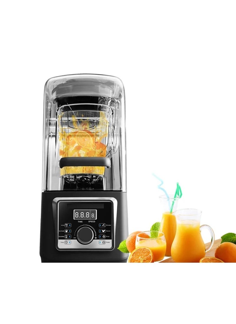 LETWOO - LETWOO Sound Proof Cover Electric Professional Blender and Grinder Quiet Commercial High Speed Commercial Food Blender Large 4L - Image 1