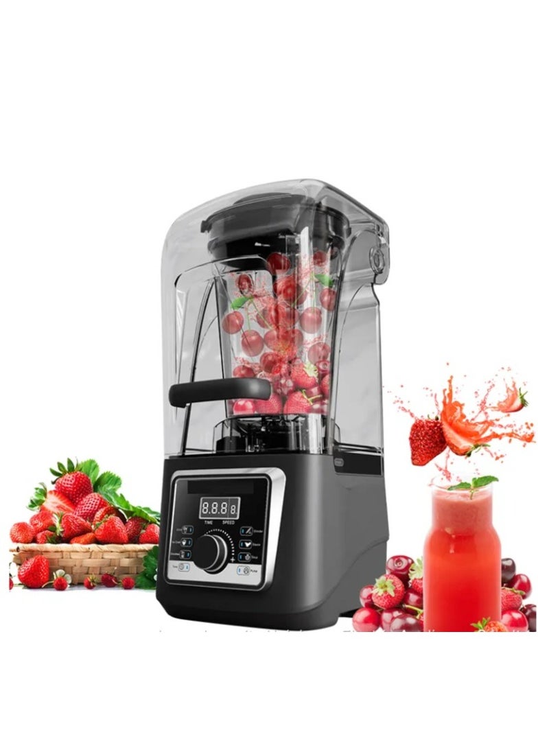 LETWOO - LETWOO Sound Proof Cover Electric Professional Blender and Grinder Quiet Commercial High Speed Commercial Food Blender Large 4L - Image 1