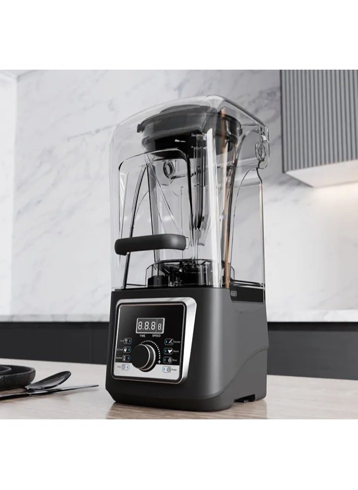 LETWOO - LETWOO Sound Proof Cover Electric Professional Blender and Grinder Quiet Commercial High Speed Commercial Food Blender Large 4L - Image 1