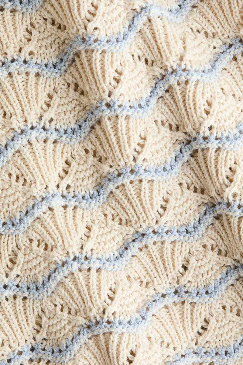 H&M 2-piece pointelle-knit cotton set