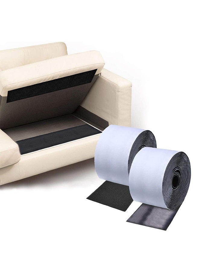 GNAFOTU Couch Cushion Non Slip Pads to Keep Couch Cushions from Sliding, Hook and Loop Tape with Adhesive for Smooth Surfaces, 2m Long and 11cm Wide - Image 1