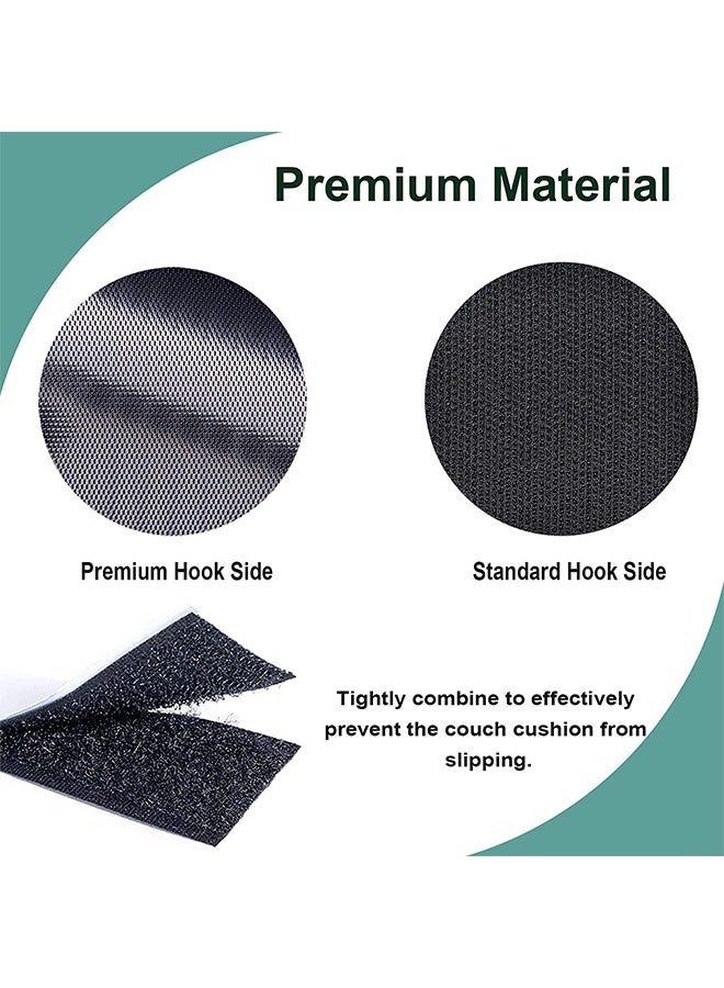 GNAFOTU Couch Cushion Non Slip Pads to Keep Couch Cushions from Sliding, Hook and Loop Tape with Adhesive for Smooth Surfaces, 2m Long and 11cm Wide - Image 4