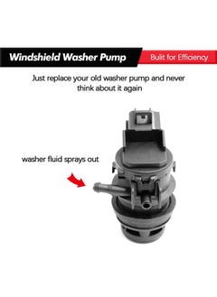 Muyixin Windshield Washer Pump w/Grommet Replacement for Toyota, Lexus, Subaru, Mazda, Nissan, Acura, Honda Replaces OEM 85330-60190, 85330-AE010, 85330-60180, 85330-21010  - Image 3