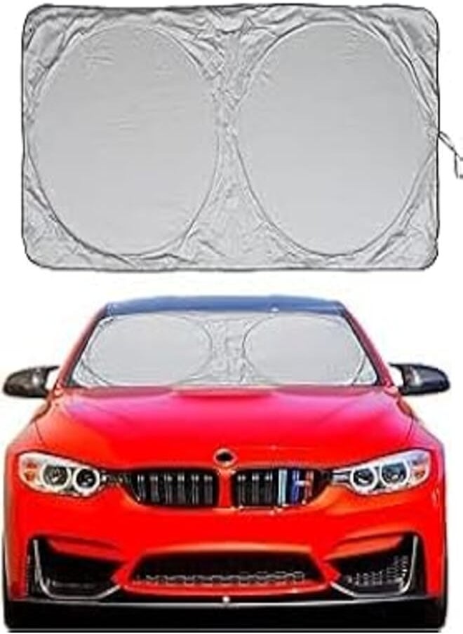 UShop - YOSHOP Car Windshield Sunshades with Storage Bag Foldable for Cars Trucks SUVs Front Window Sun Shade Cover Interior Styling Accessories for High Temperature Protection - Image 1