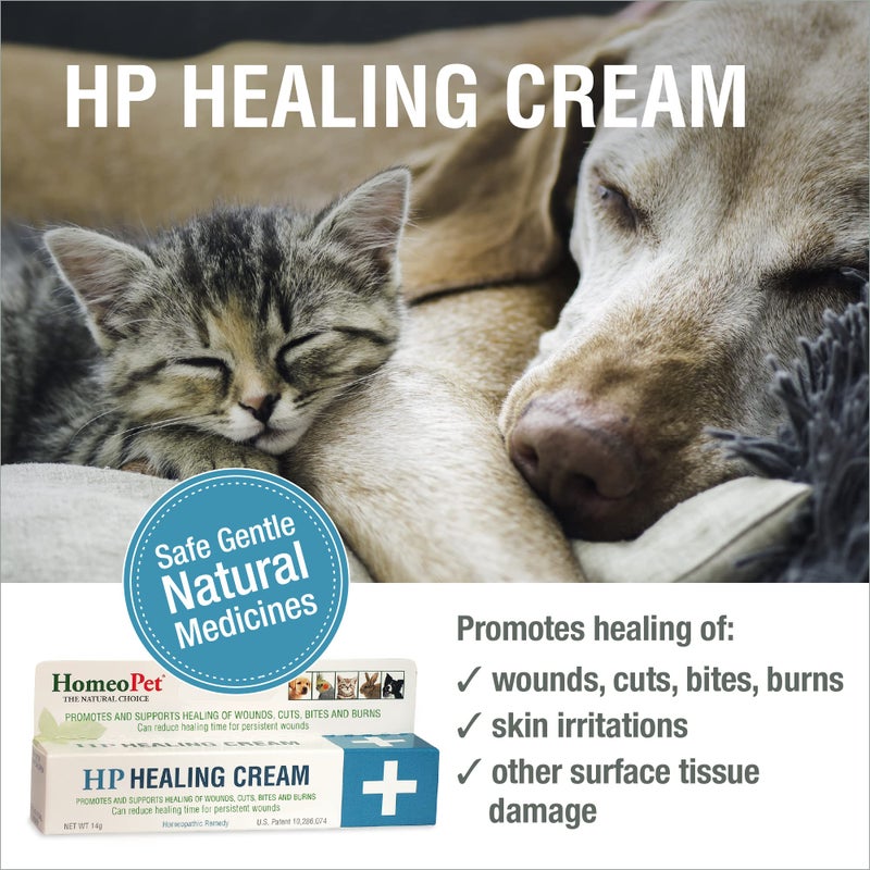 HomeoPet HP Healing Cream, Natural Support for Pet Wound Healing, Skin-Healing Cream for Dogs and Cats, 14 Grams - Image 2