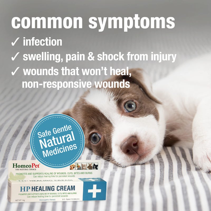 HomeoPet HP Healing Cream, Natural Support for Pet Wound Healing, Skin-Healing Cream for Dogs and Cats, 14 Grams - Image 3