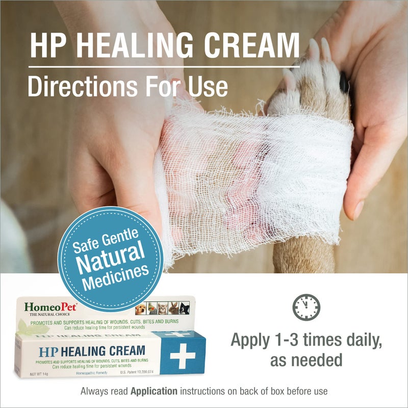 HomeoPet HP Healing Cream, Natural Support for Pet Wound Healing, Skin-Healing Cream for Dogs and Cats, 14 Grams - Image 5