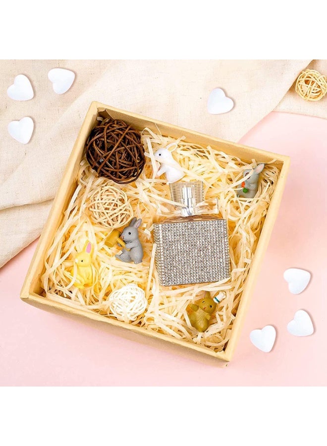 Raffia Paper Shreds Strands Eco Friendly Shredded Crinkle Confetti Crinkle Cut Paper Filling Shredded Paper for Hamper Ramadan Gifts Box Filling (Light Yellow)100g - Image 5