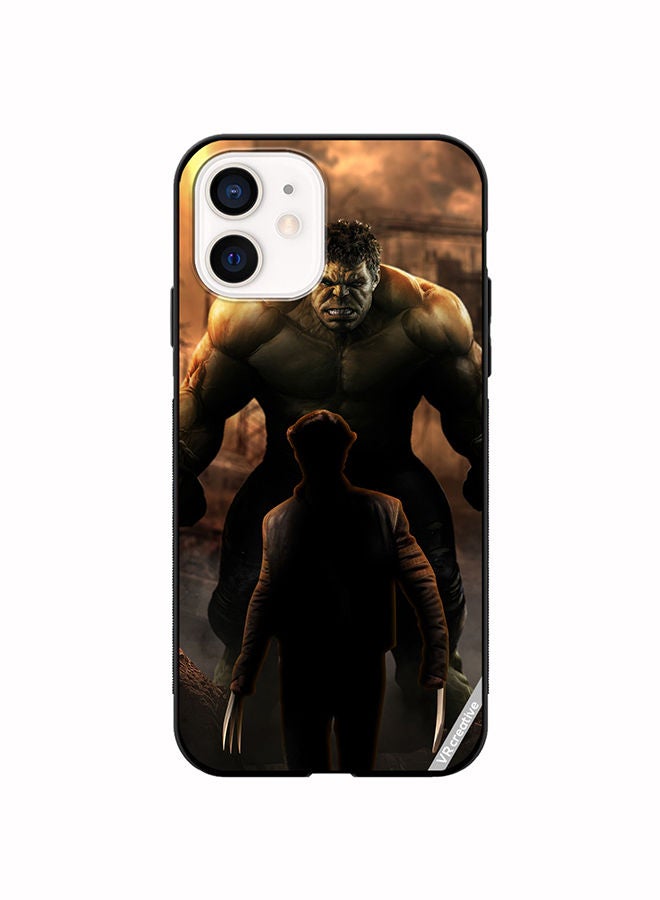 VR CREATIVE Protective Case Cover For Apple iPhone 12 mini Hulk Vs Xman Design Multicolour - Image 1