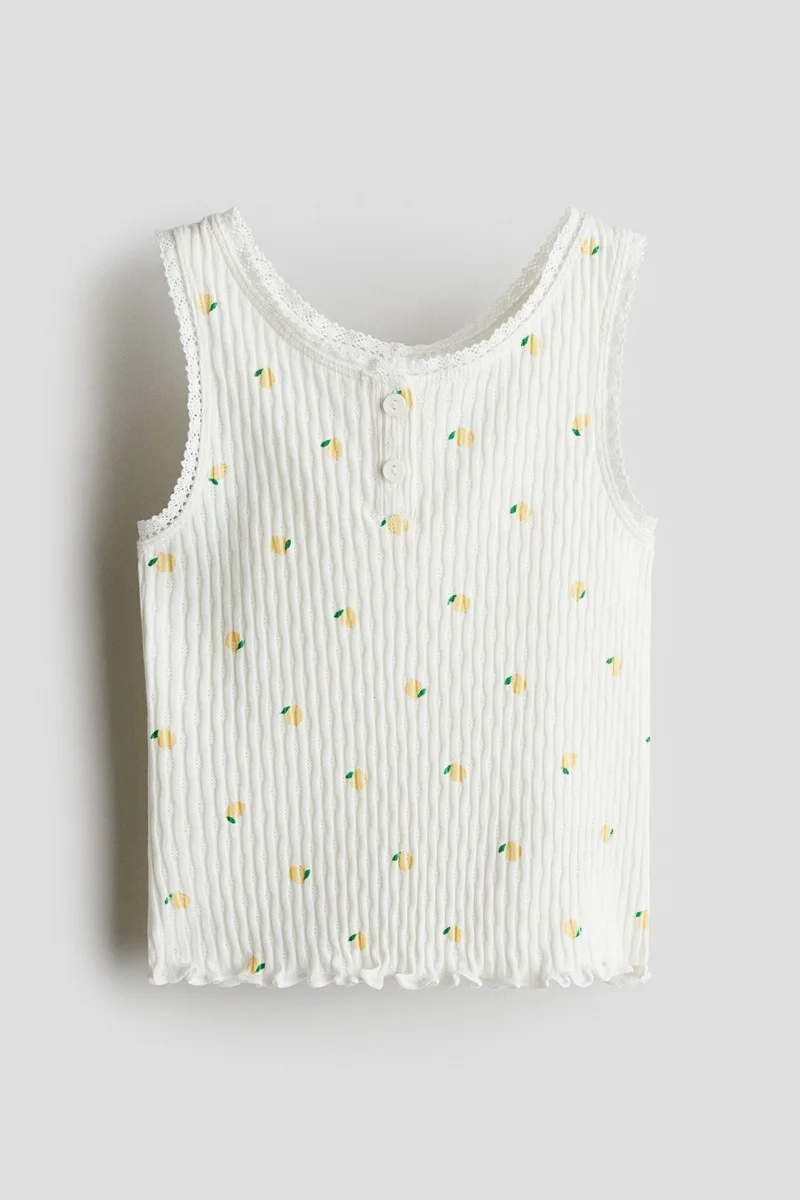 H&M Pointelle cotton vest top