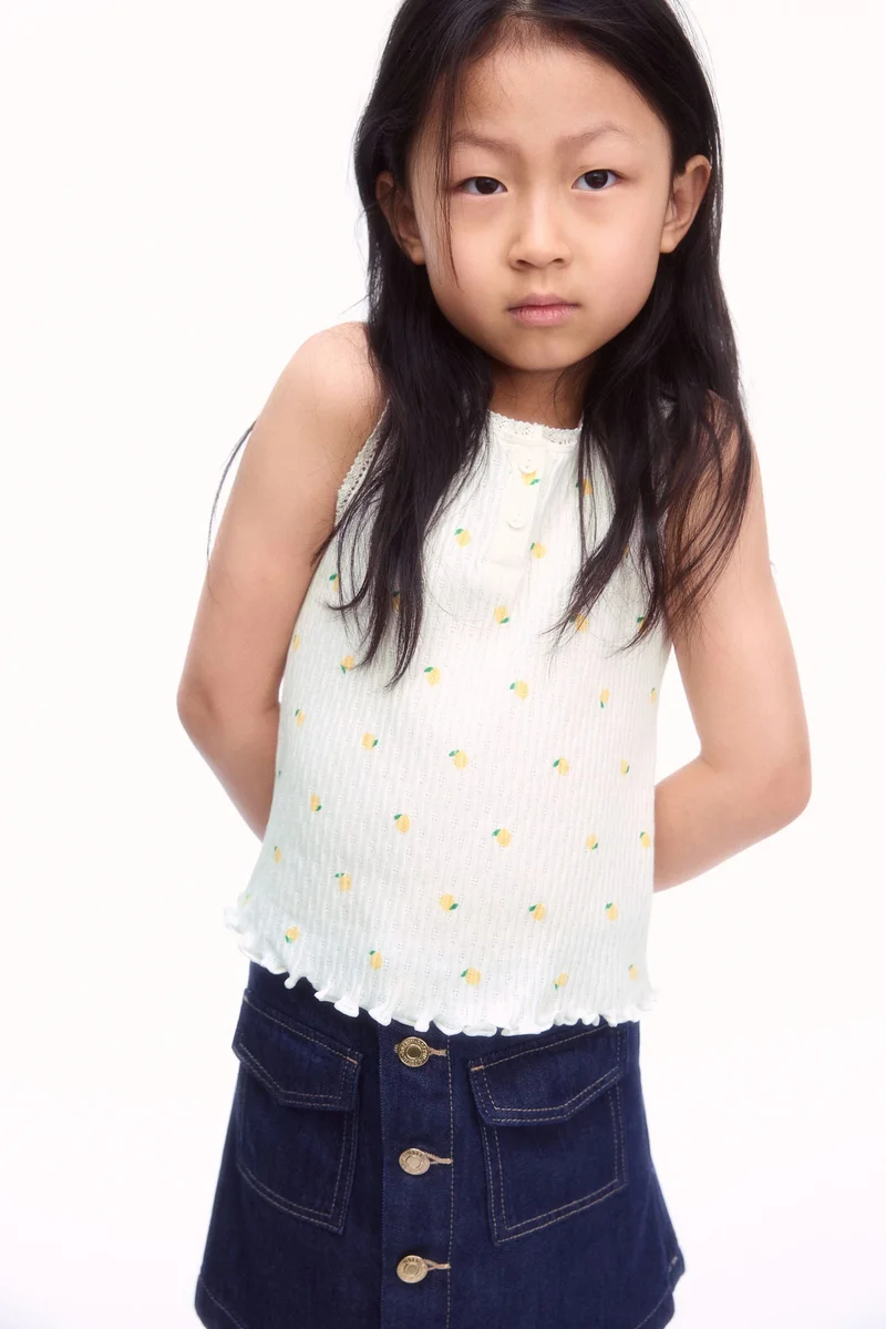 H&M Pointelle cotton vest top