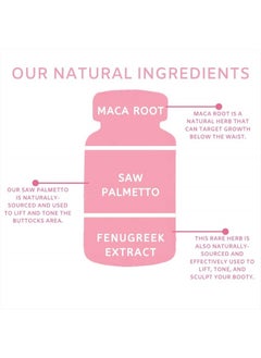booty maxx Pills, Supplements for Women and Men, Target Your Curves, Butt Formula with Premium Ingredients, The Original Booty Brand  - Image 2