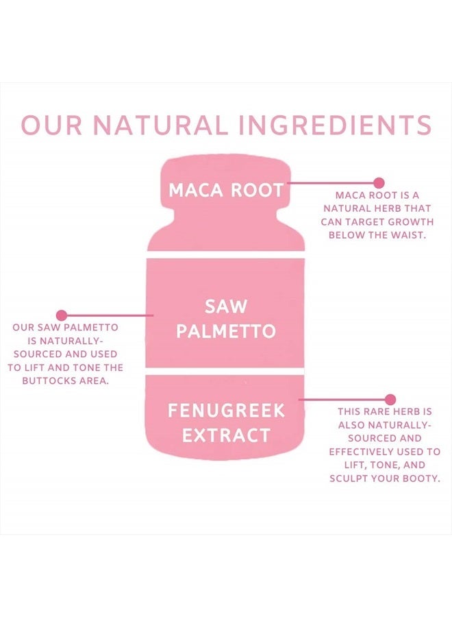 booty maxx Pills, Supplements for Women and Men, Target Your Curves, Butt Formula with Premium Ingredients, The Original Booty Brand  - Image 2