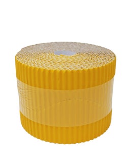 Generic Corrugated Border Roll for School Displays, Gold, 10cm x 7.5m.  - Image 2