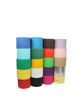 Generic Corrugated Border Roll for School Displays, Gold, 10cm x 7.5m.  - Image 4